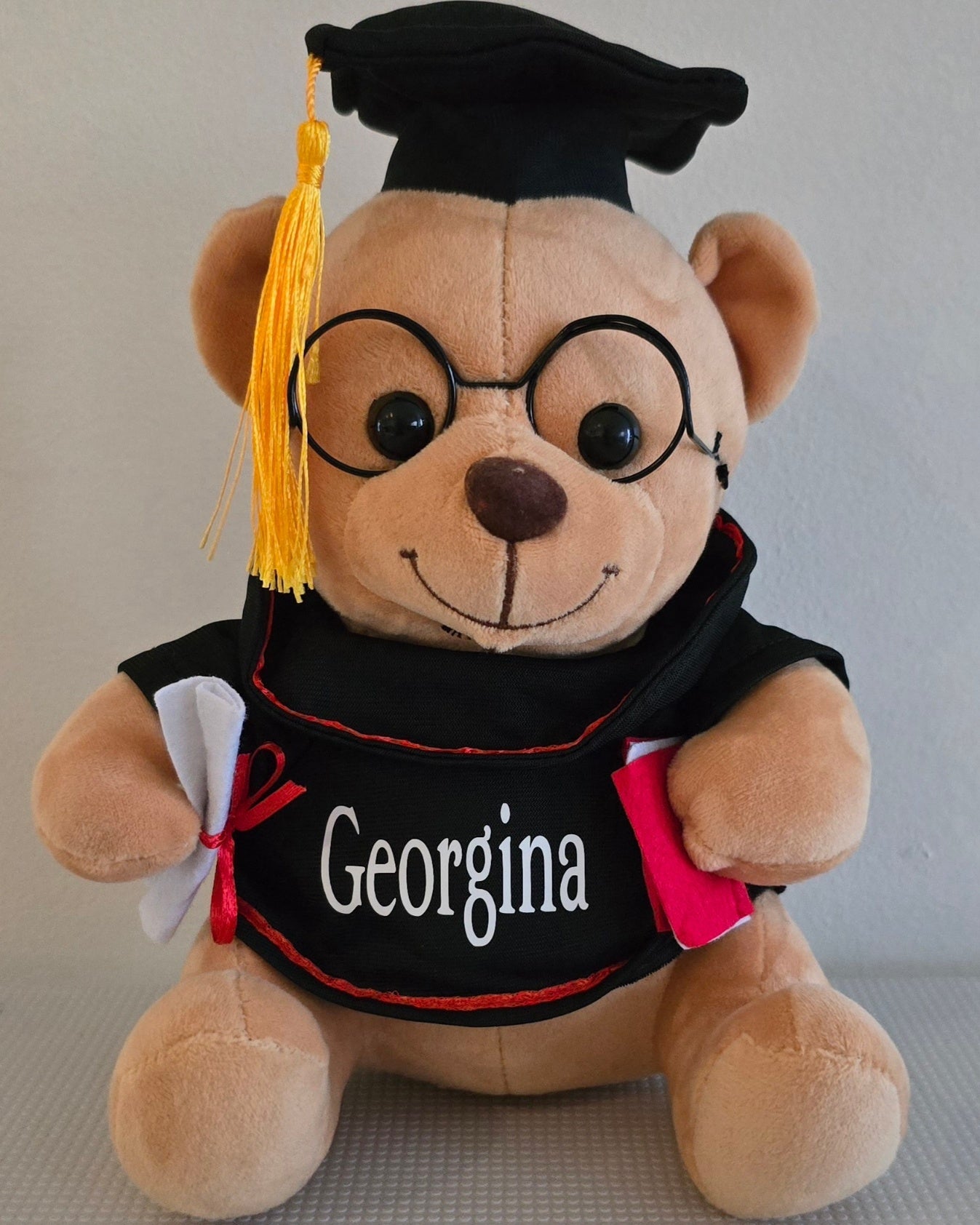 Brown Graduation bear, front view