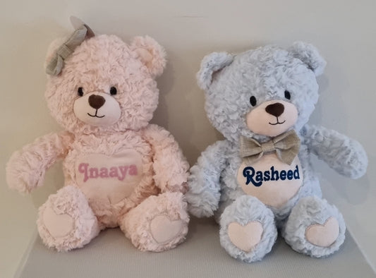 Personalised plush toys, front side