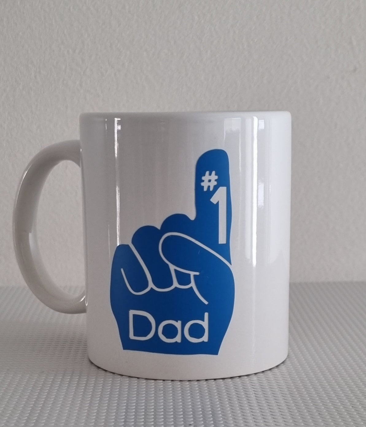 Father's day personalised mug, front side