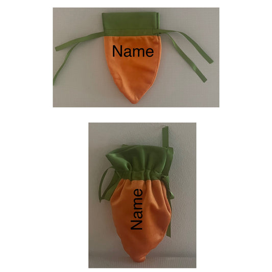 Personalised Easter carrot pouch