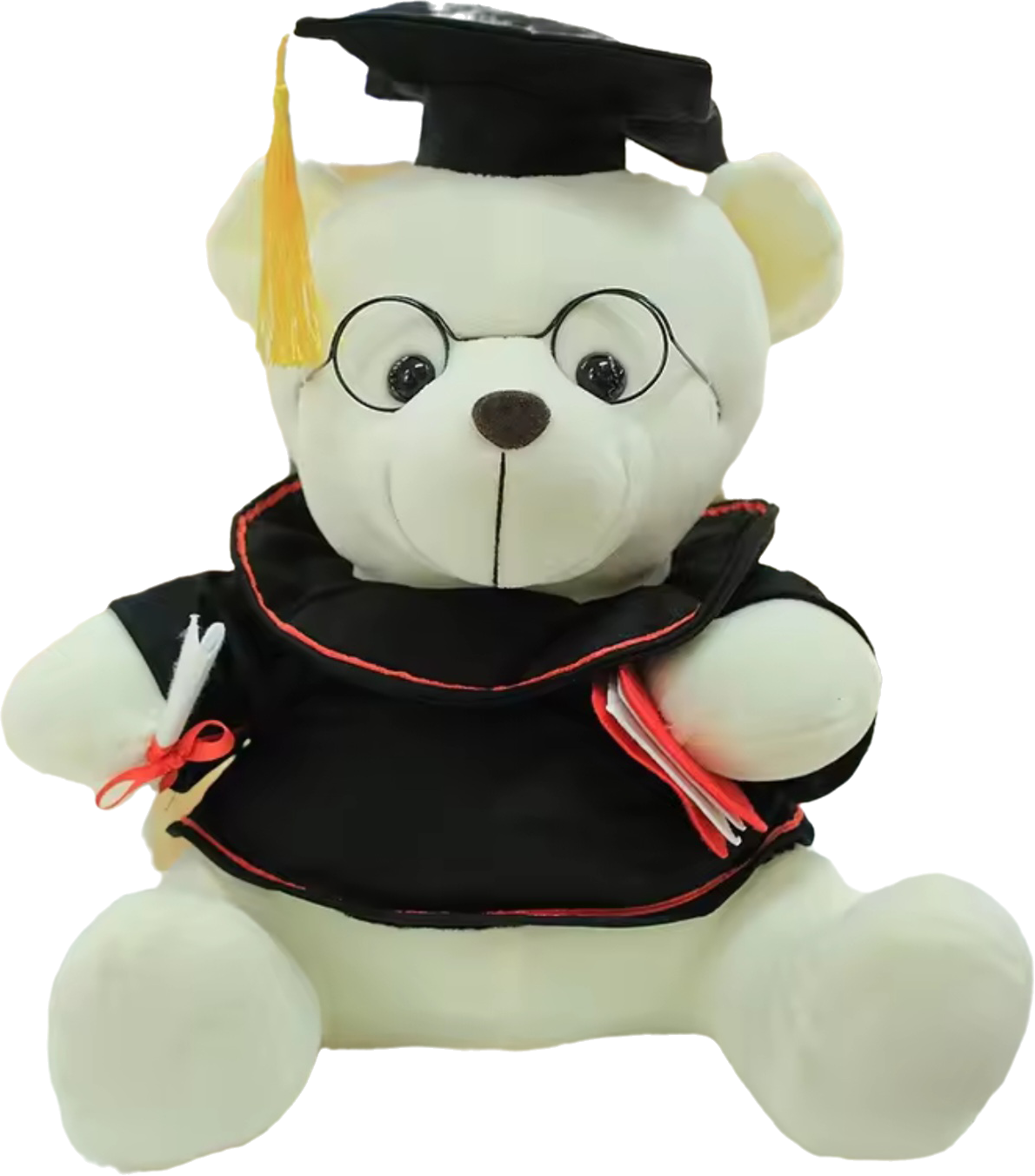 White Graduation bear