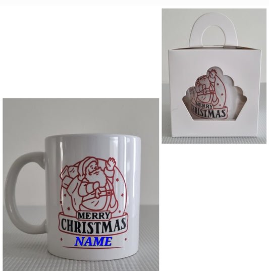 Personalised Christmas mugs, front side