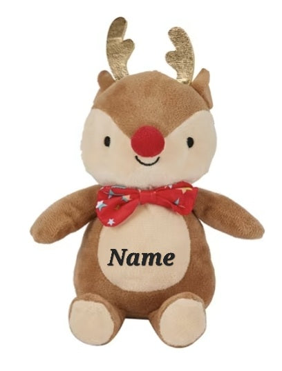 Personalised Christmas reindeer, front side